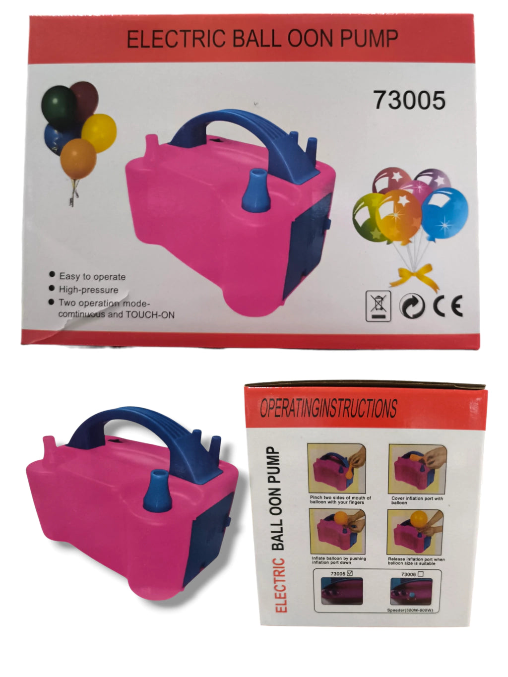 Inflador eléctrico para globos