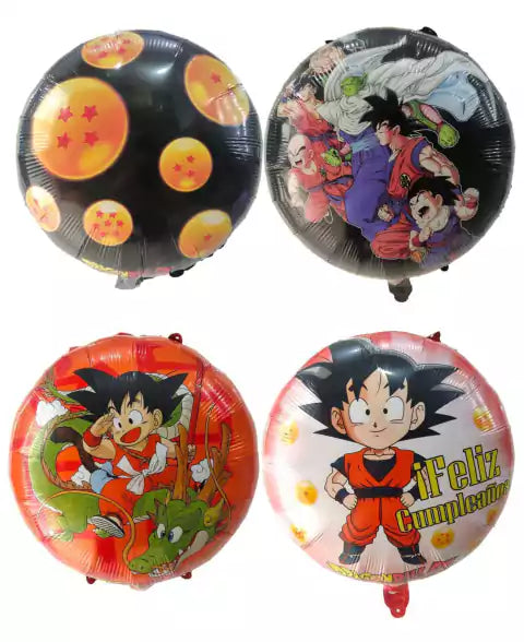 CL3-GLOBOS REDONDOS DRAGÓN BALL Z X 10 UNIDAD