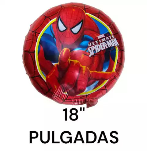 CL3-GLOBO SPIDERMAN X 10 UNIDAD