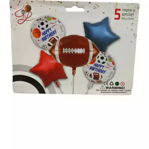 CL3-SET DE GLOBO BALON RUGBY X 5