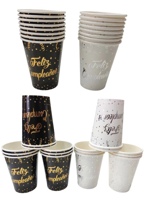 CL3-聚乙烯纸杯 x 8 个 生日快乐