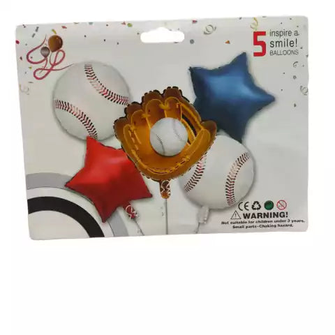 CL3-SET DE GLOBO BÉISBOL X 5