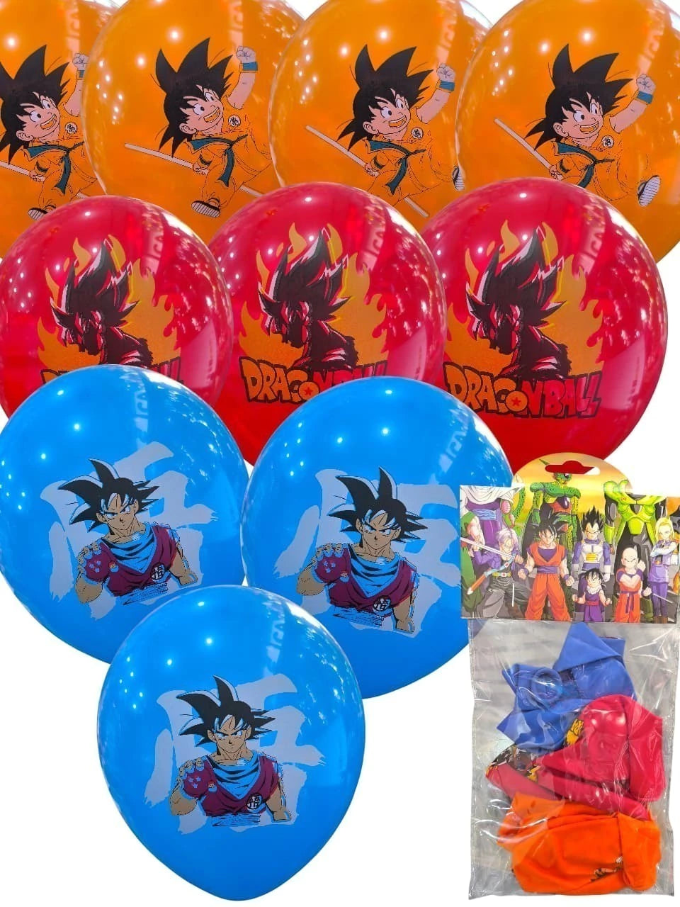 CL3-PACK DE GLOBO PERSONAJES X10 DE 12 PULGADAS