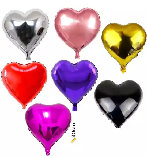 CL3-GLOBO CORAZÓN 18 PULGADAS X 10 UNIDAD