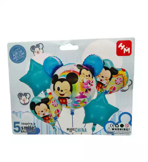 CL3-COMBO DE GLOBOS X 5 MICKEY