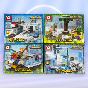 IHT-LEGO MINECRAFT X4 PCS