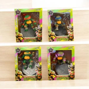 IHT-TORTUGA NINJA EN CAJA CON BASE