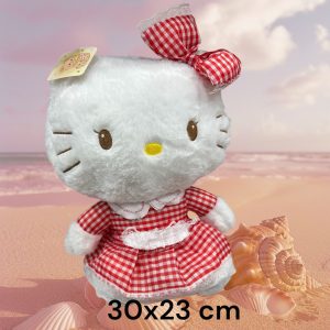 IHT-毛绒小猫咪穿红色连衣裙