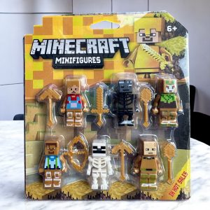 IHT-MUÑECO MINECRAFT TIPO LEGO