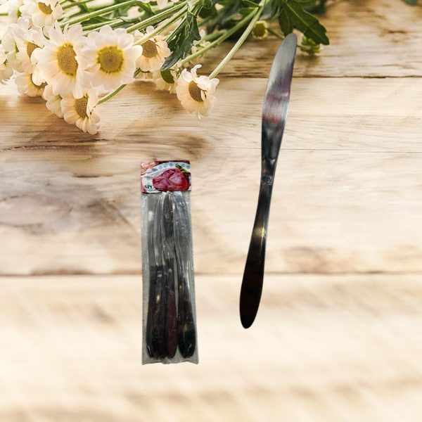 CUCHILLO MESA ACERO x6 UNIDADES