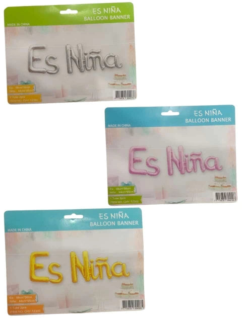 CL3-GLOBO LETRA ES NIÑA