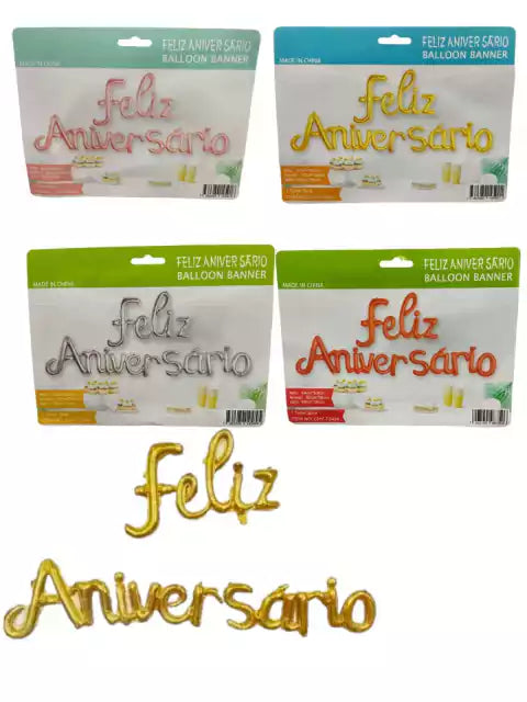 CL3-GLOBO LETRA FELIZ ANIVERSARIO