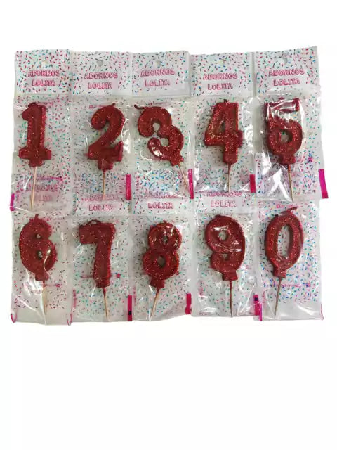 CL3-VELA NÚMERO CADA UNO / ESPECIFICAR NUMERO EN WHATSAPP/