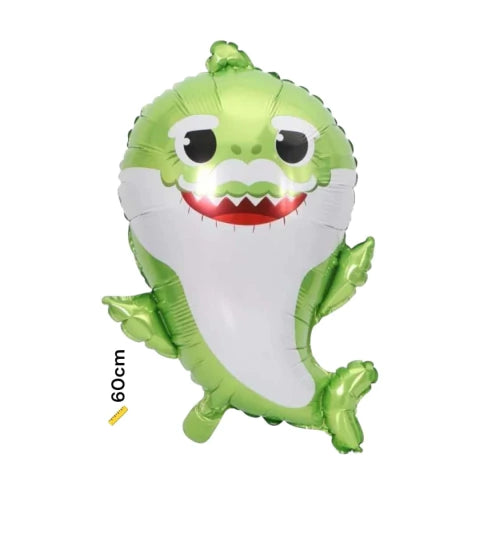 CL3-GLOBO ABUELO SHARK X 10 UNIDADES