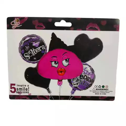 CL3-SET DE GLOBO DESPEDIDA DE SOLTERA X5