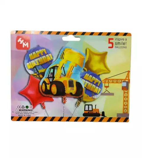 CL3-COMBO DE GLOBOS X 5 pala escavadora