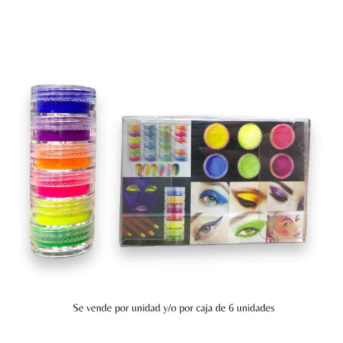 GMF-POLVO NEÓN PARA ROSTRO O UÑAS