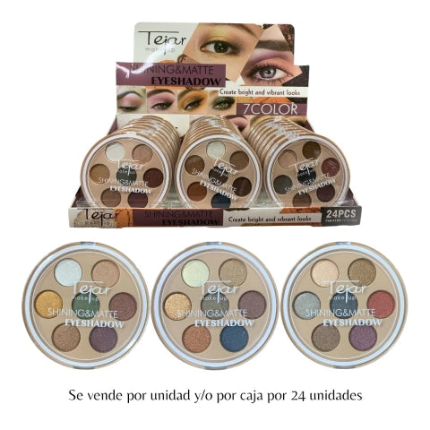 GMF-SOMBRA SHINNING 7 COLORES TEJAR COD.29256