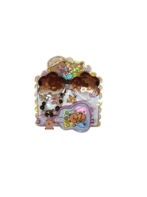 KIT CAPIBARA (LENTES, PULSERA + PALETA DE SOMBRA) (COD. 55714)