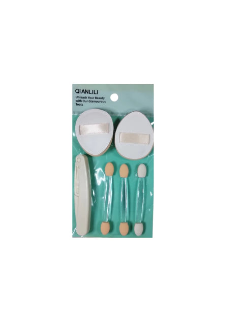 ESPONJITAS , PERFILADOR + BROCHAS DE SOMBRA QIANLILI (COD. 25669)