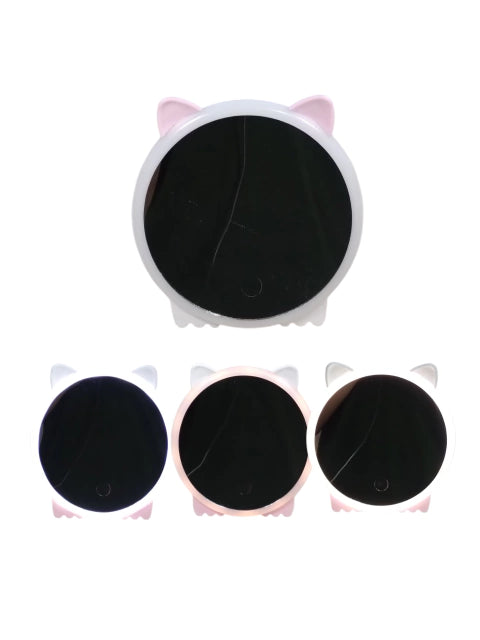 GMF-Espejo gatito con luz recargable ( fria- natural- cálida) ( Ht-2423/ 24239)