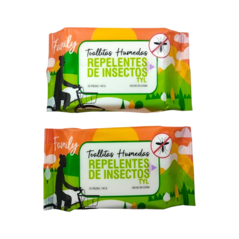 GMF-TOALLITAS HÚMEDAS REPELENTES DE INCECTOS COD.TYL1763