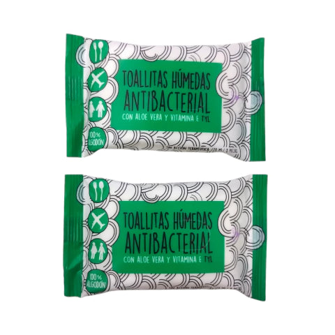 GMF-TOALLITAS HÚMEDAS ANTIBACTERIAL CON ALOE VERA Y VITAMINA E COD.TY0405