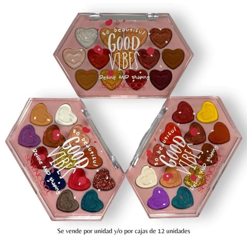 GMF-SET DE SOMBRAS GOOD VIBES SEVENCOOL COD.90676