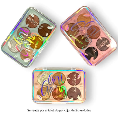 GMF-SET DE SOMBRAS GIRL GANG SEVENCOOL COD.89908