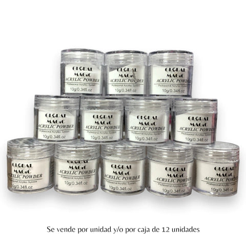 GMF-ACRÍLICO TRANSPARENTE PARA UÑAS 10GR GLOBAL MAGIC COD.05016
