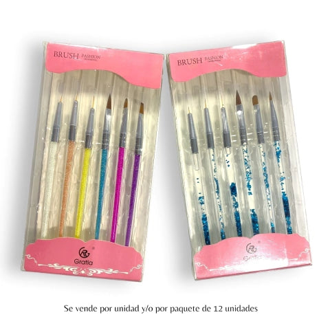 GMF美甲刷套装(6支装) 美甲画笔 COD.05629/05612