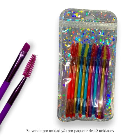 GMF-BROCHA DE MAQUILLAJE PARA CORREGIR + CEPILLO PARA CEJAS COD.64297