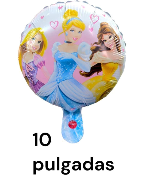 GLOBO PRINCESAS DE 10 PULGADAS X50 PCS