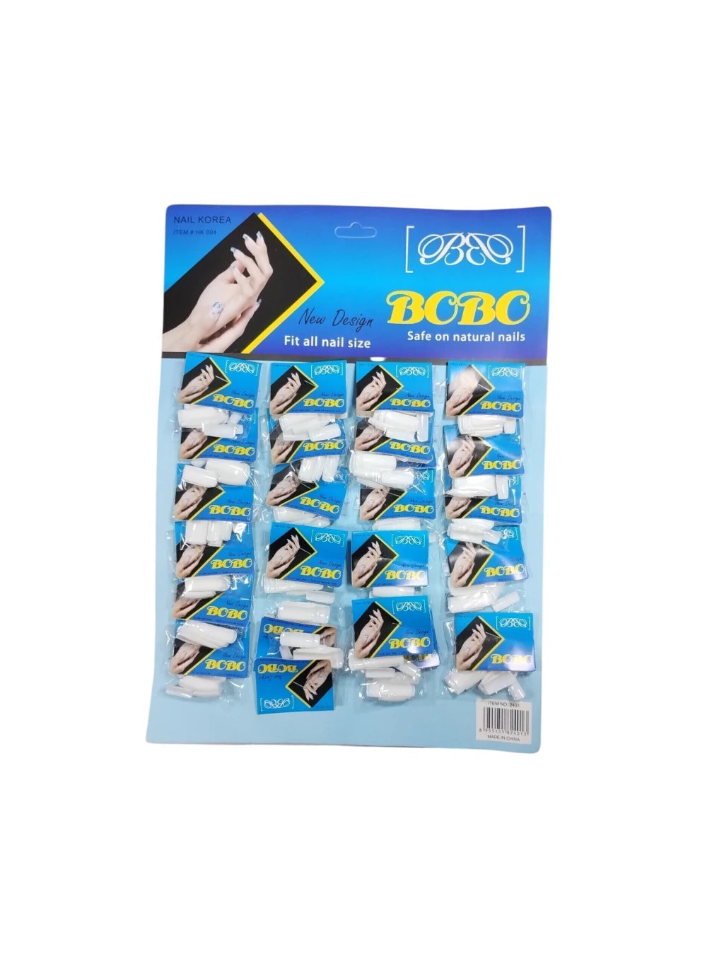 Blíster de uñas X 24 BOBO (COD. HT-378)