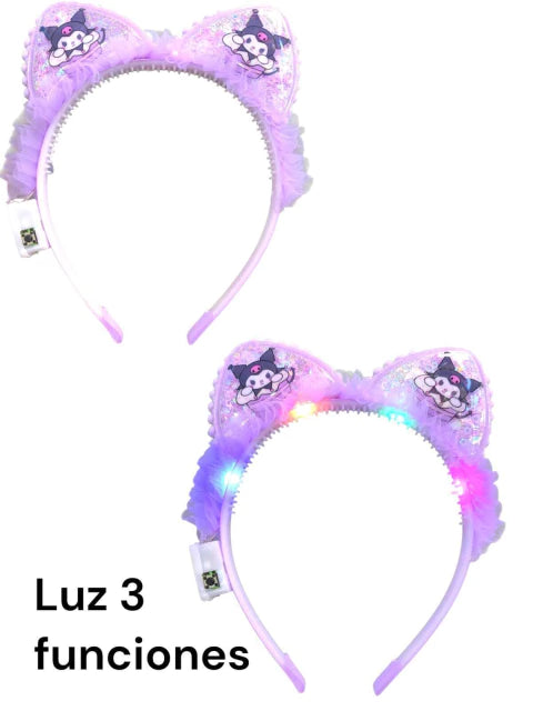 VINCHA LUZ KUROMI 3 FUNCIONES