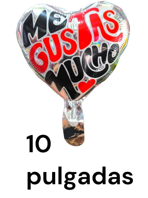 globo corazon de 10 pulgadas x50 unidades