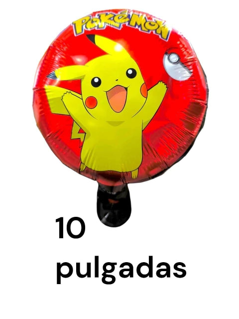 globos redondo de 10 pulgadas x50 unidades pikachu