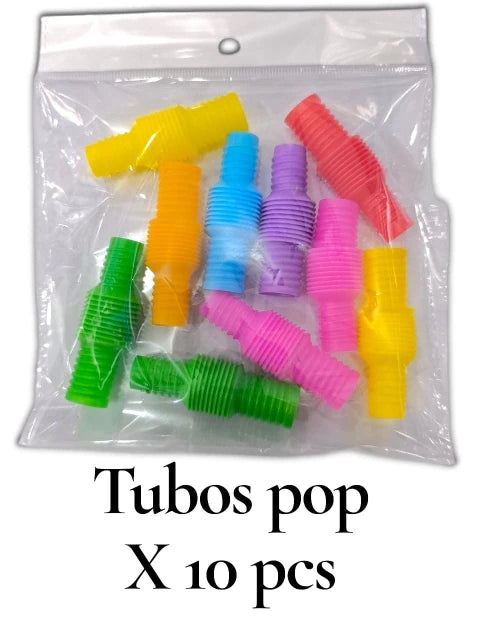tubos pop anti estres x10 pcs