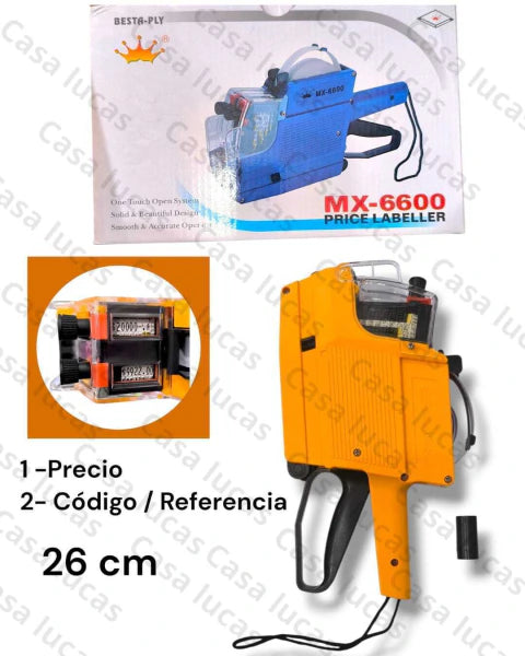 maquina etiquetadora de precio dos hileras