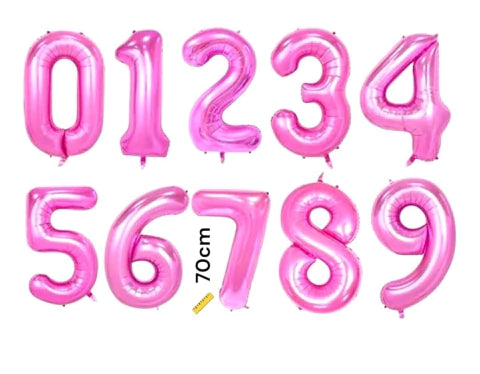CL3-GLOBO NUMEROS 32" PULGADAS ROSA BARBI