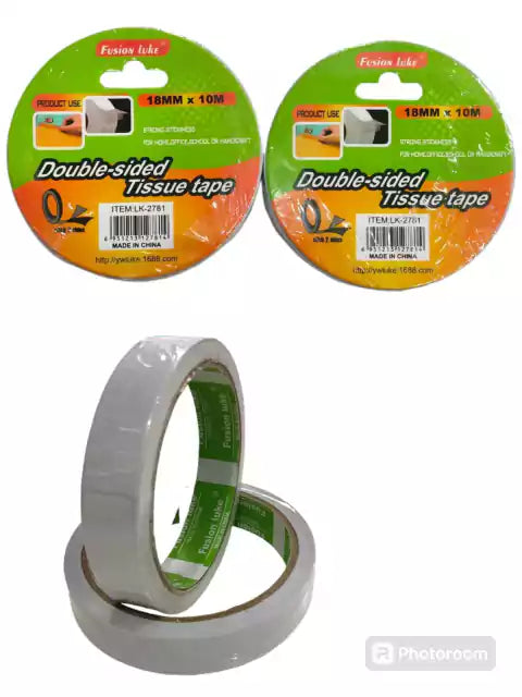 CL3-CINTA DOBLE FAZ 18 MM X 10 M