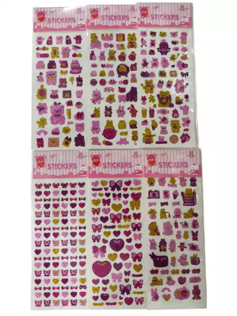 CL3-STIKERS C/ GLITERR (Brillo)