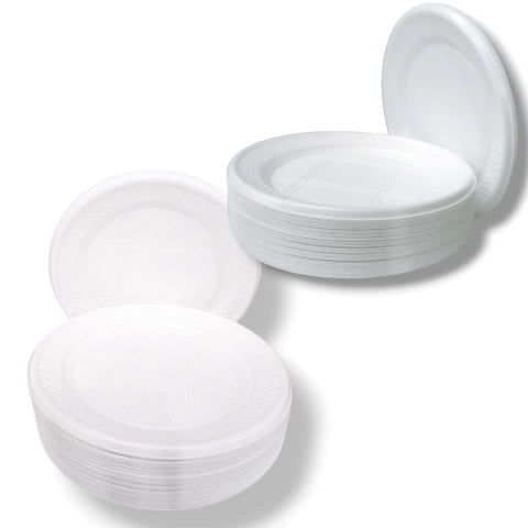 CL3-Platos blancos x50 unidades