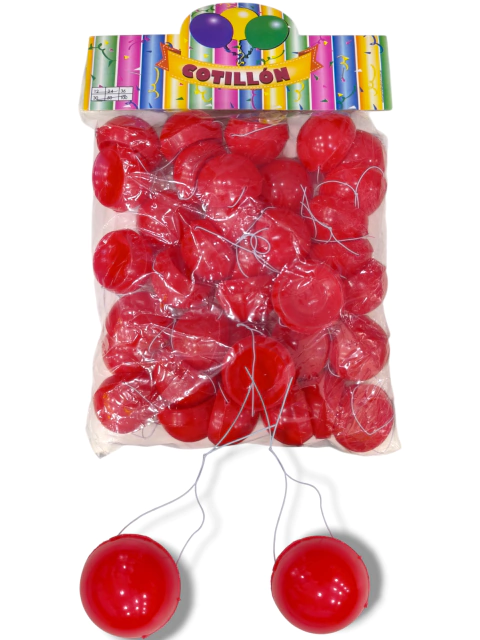 CL3-Nariz de payaso x36 unidades rojo