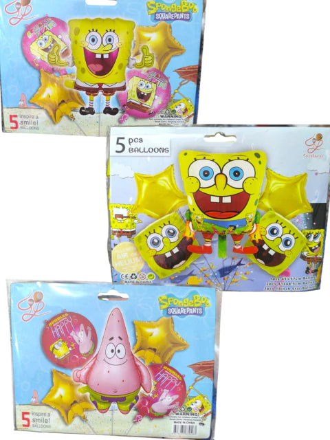 CL3-SET x5 unidades Bob esponja