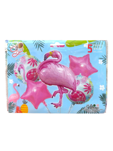 CL3-SET x5 unidades de globos flamenco