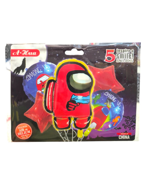 CL3-SET de globos x5 unidades among us