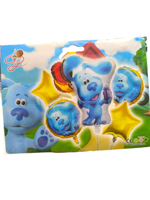 CL3-Sets de globos x5 unidades pista de blue