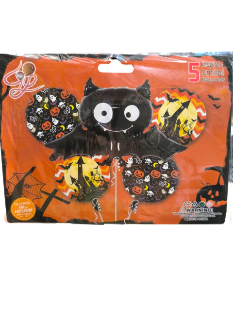 CL3-SET x5 unidades de globos murciélago