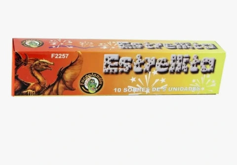 Caja de 10 sobres de estrellitas pirotecnia